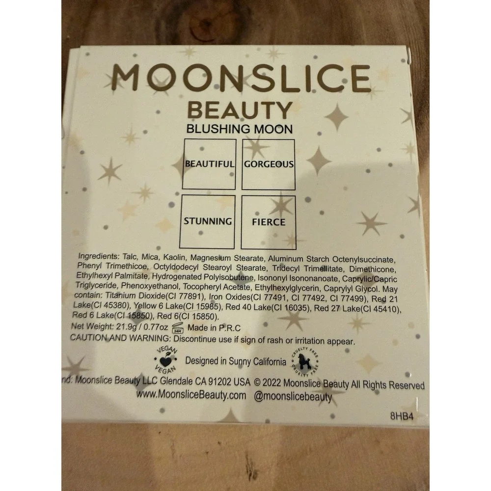 Moonslice Beauty BEAUTIFUL Pressed Blush .19 OZ/ 5.5g‎ Vegan. New In Box